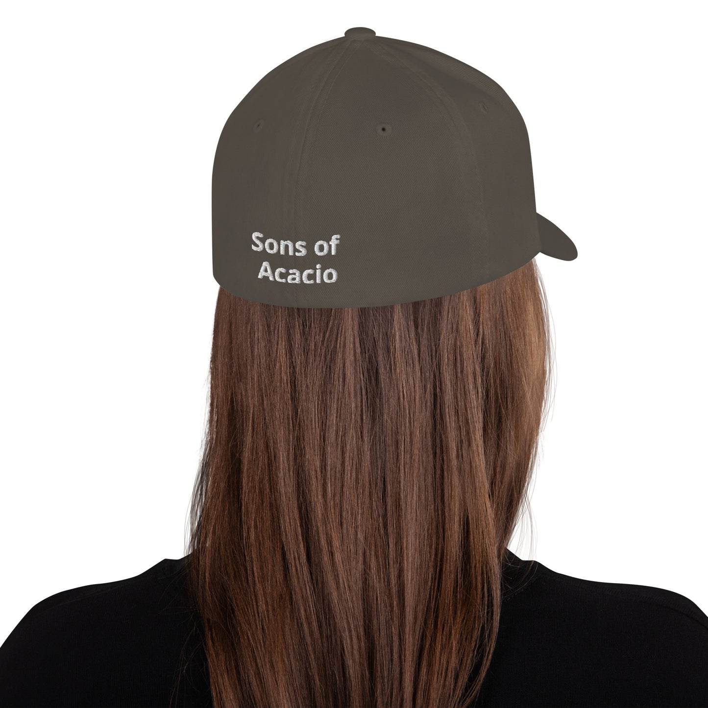 SOA American Flag Skull Flex Fit Cap