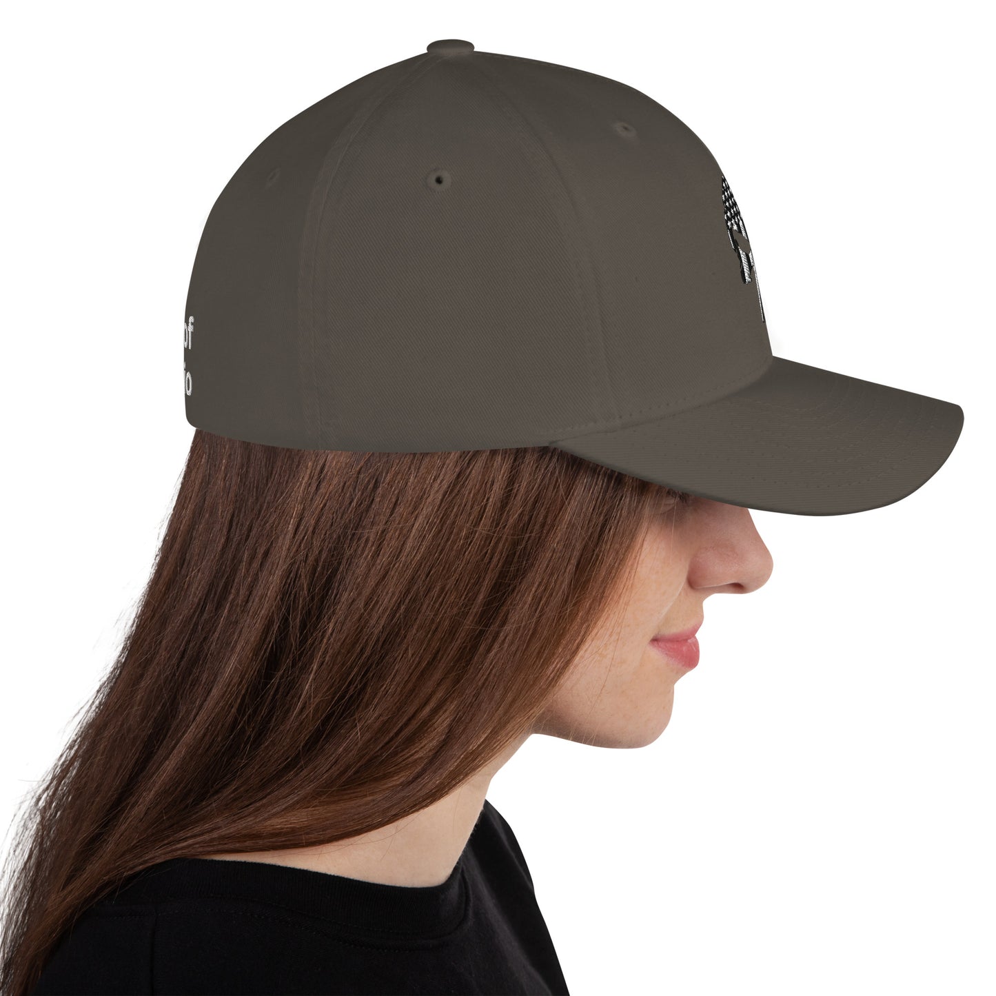 SOA American Flag Skull Flex Fit Cap