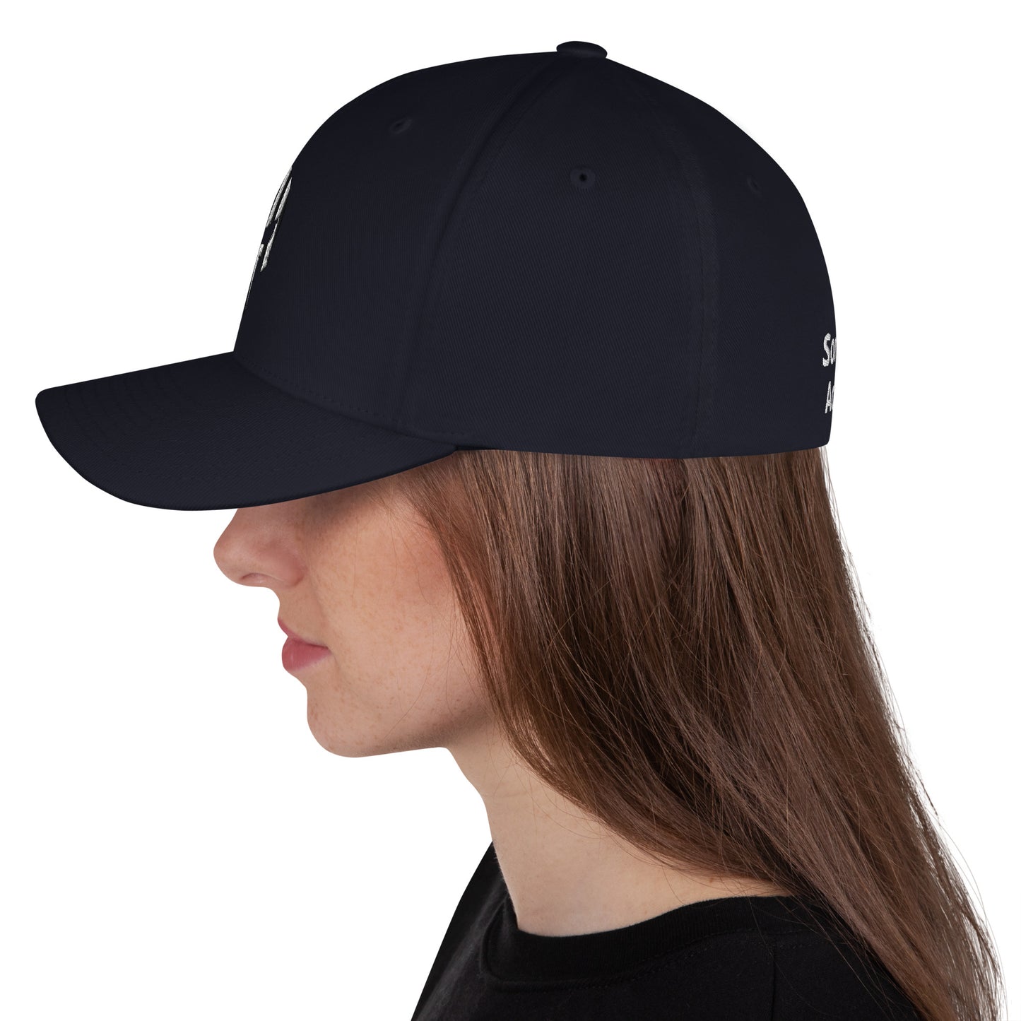 SOA American Flag Skull Flex Fit Cap