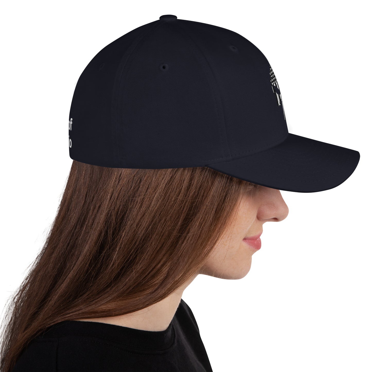 SOA American Flag Skull Flex Fit Cap