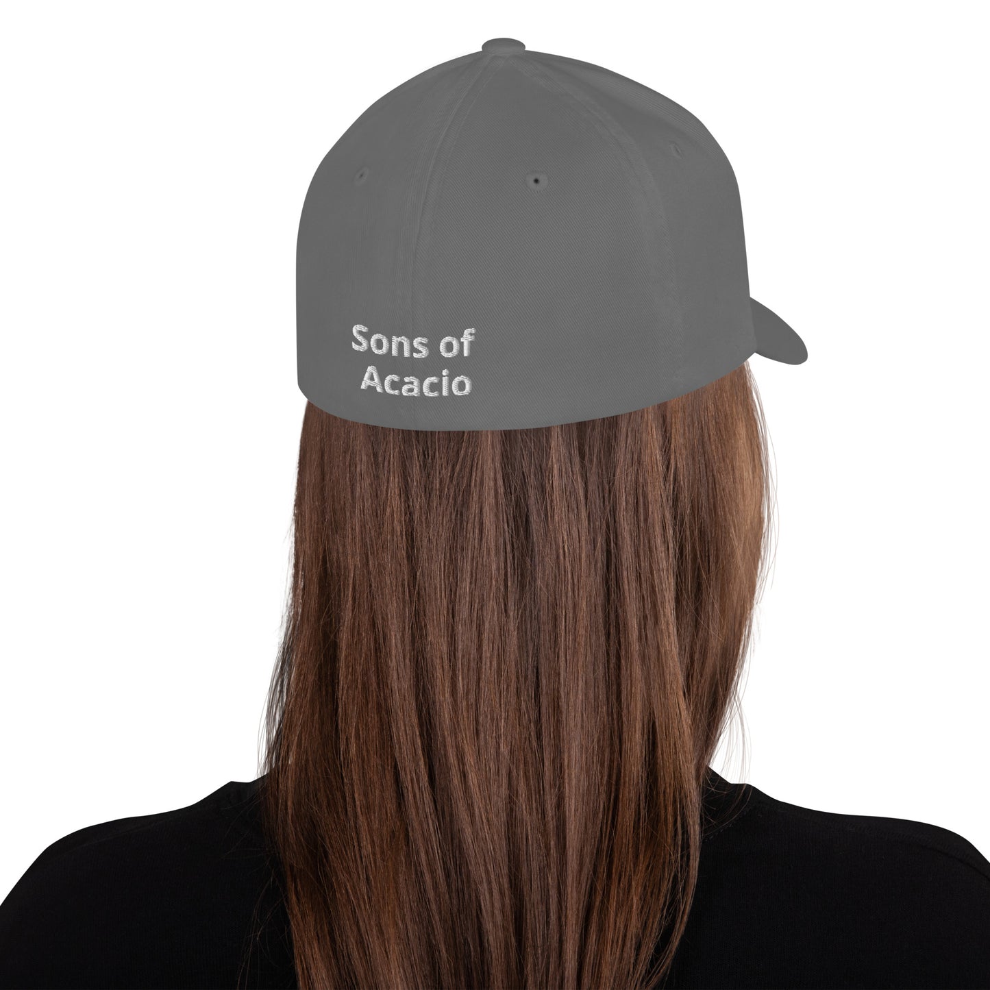 SOA American Flag Skull Flex Fit Cap