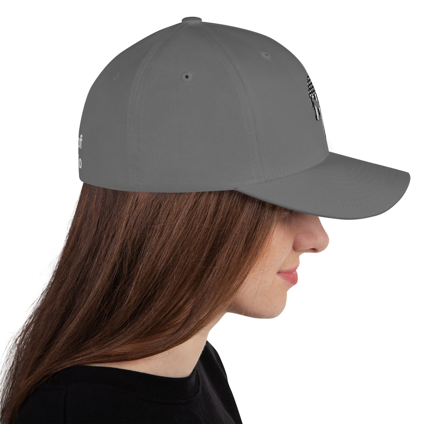 SOA American Flag Skull Flex Fit Cap