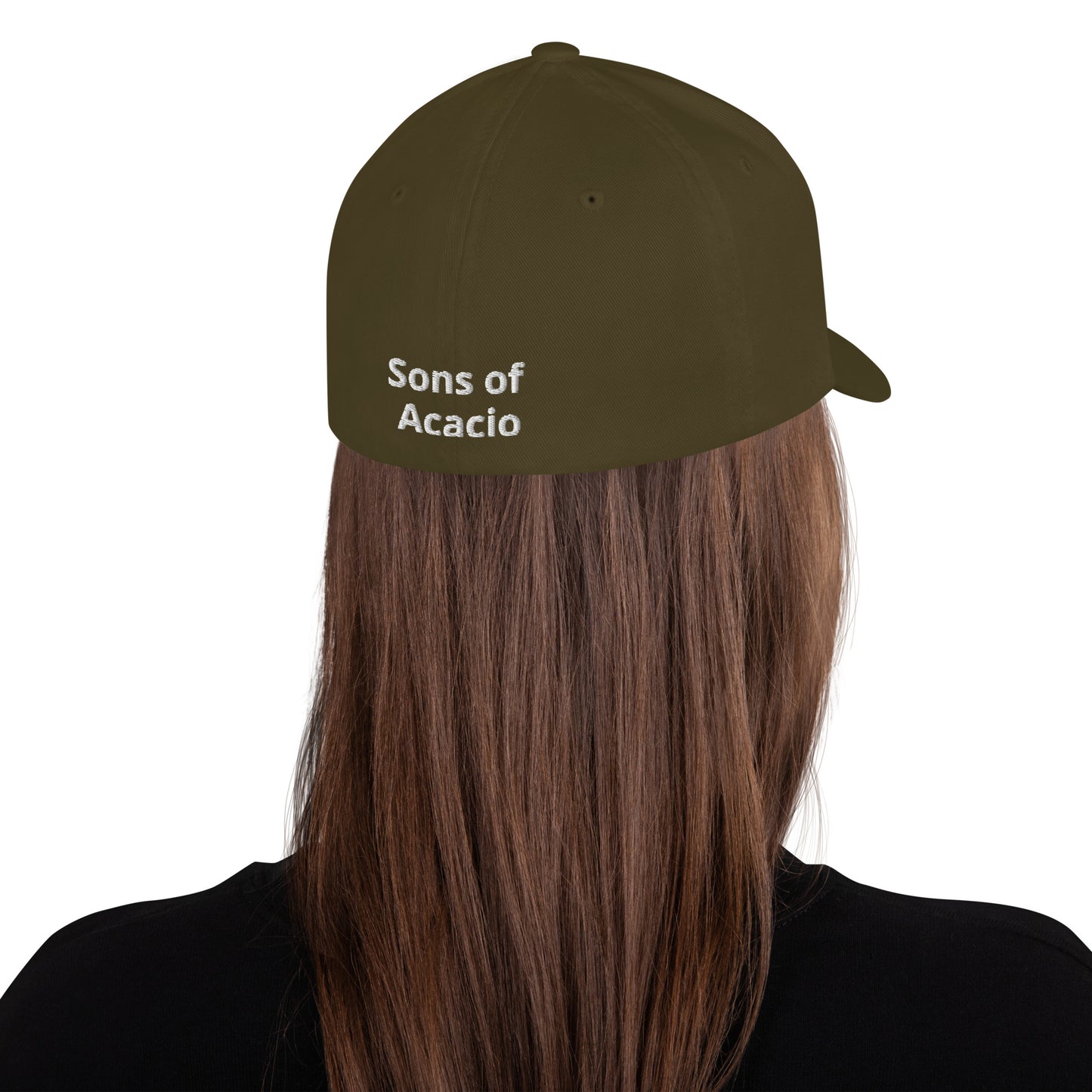 SOA American Flag Skull Flex Fit Cap