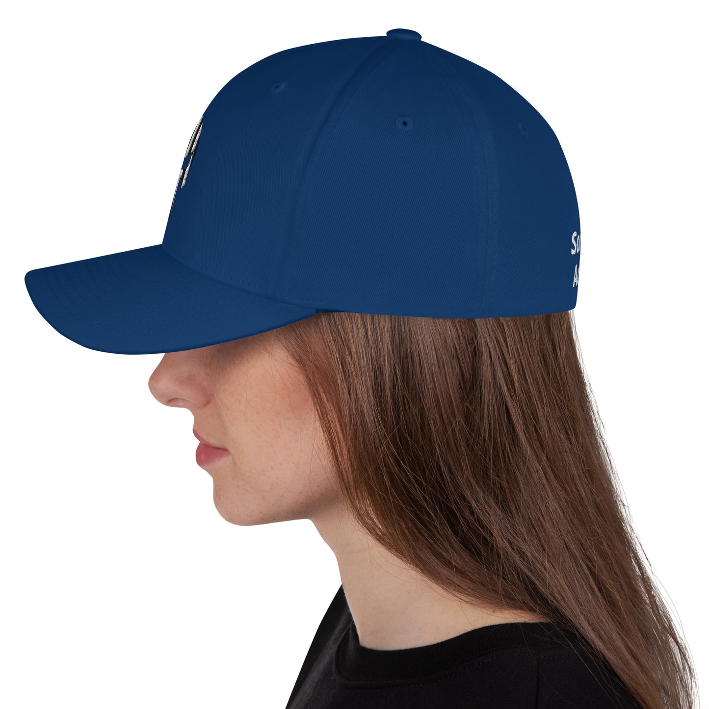 SOA American Flag Skull Flex Fit Cap