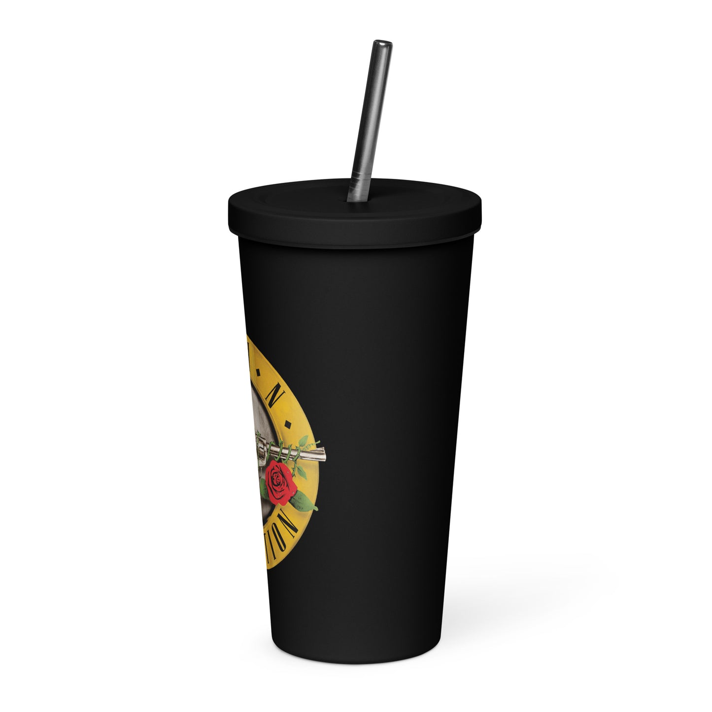 Growth n Retention Insulated tumbler with a straw