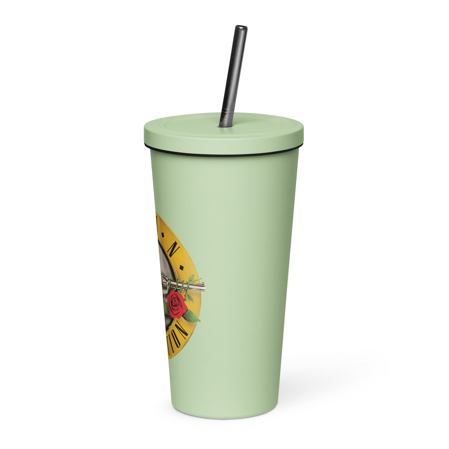 Growth n Retention Insulated tumbler with a straw
