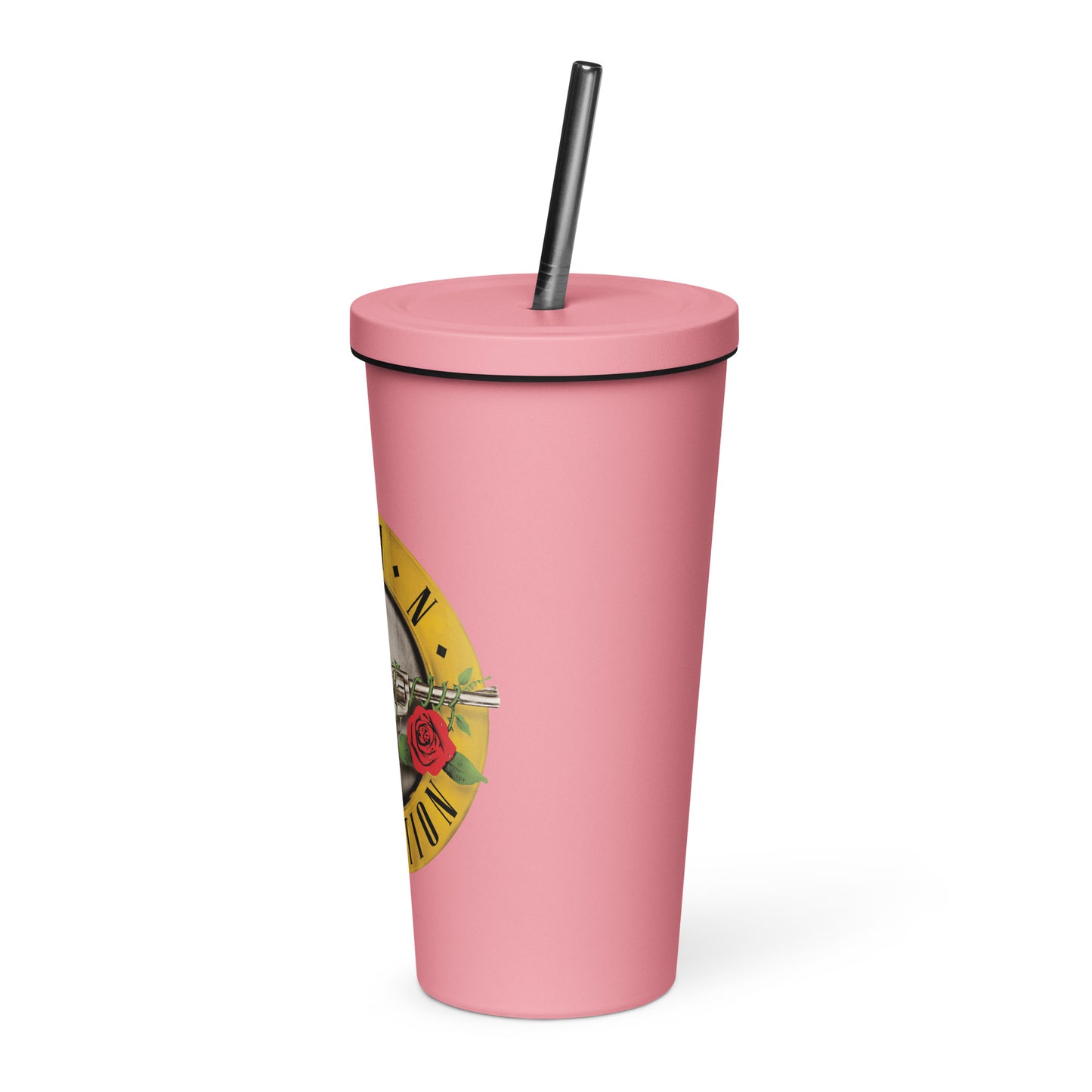 Growth n Retention Insulated tumbler with a straw