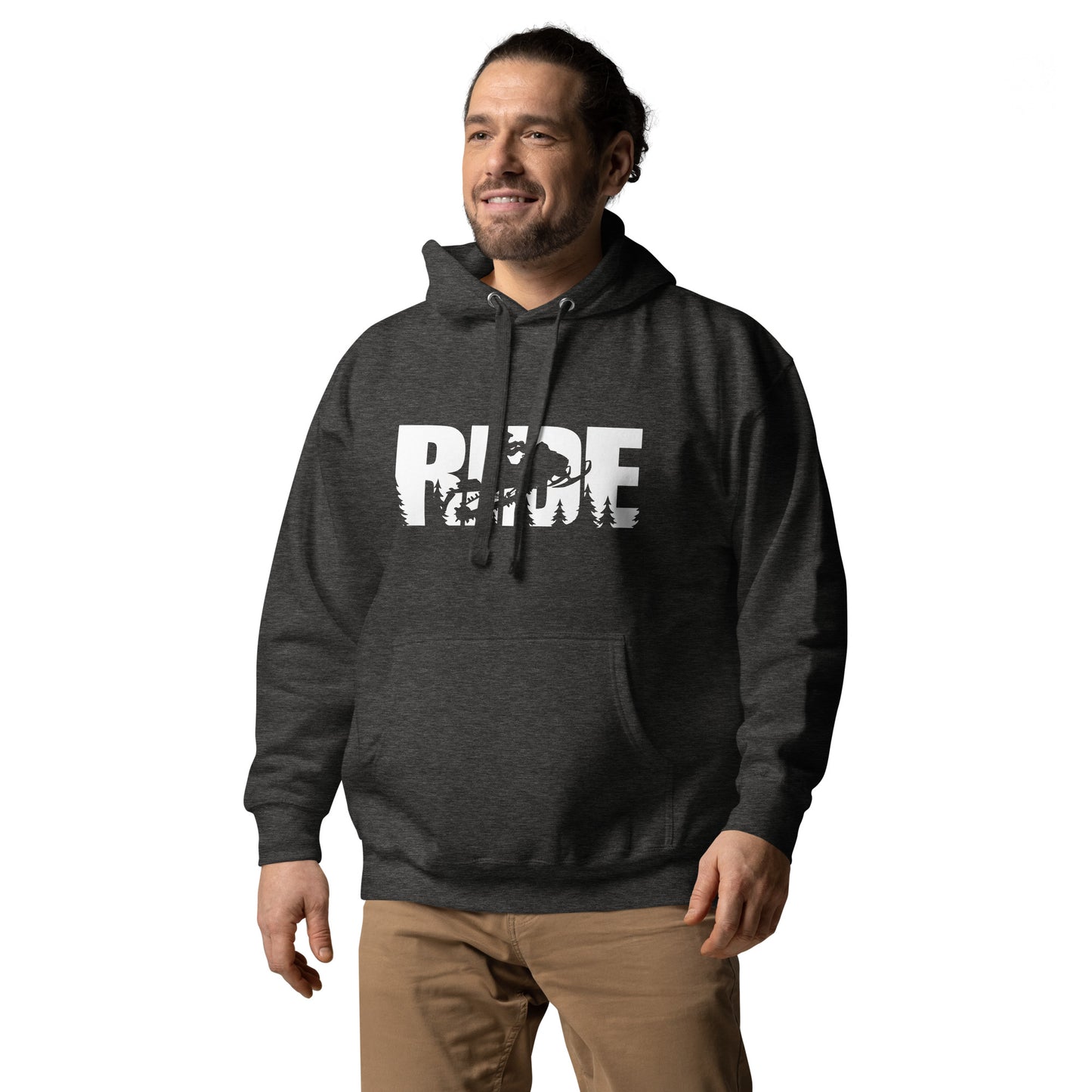 Ride Hoodie white letters