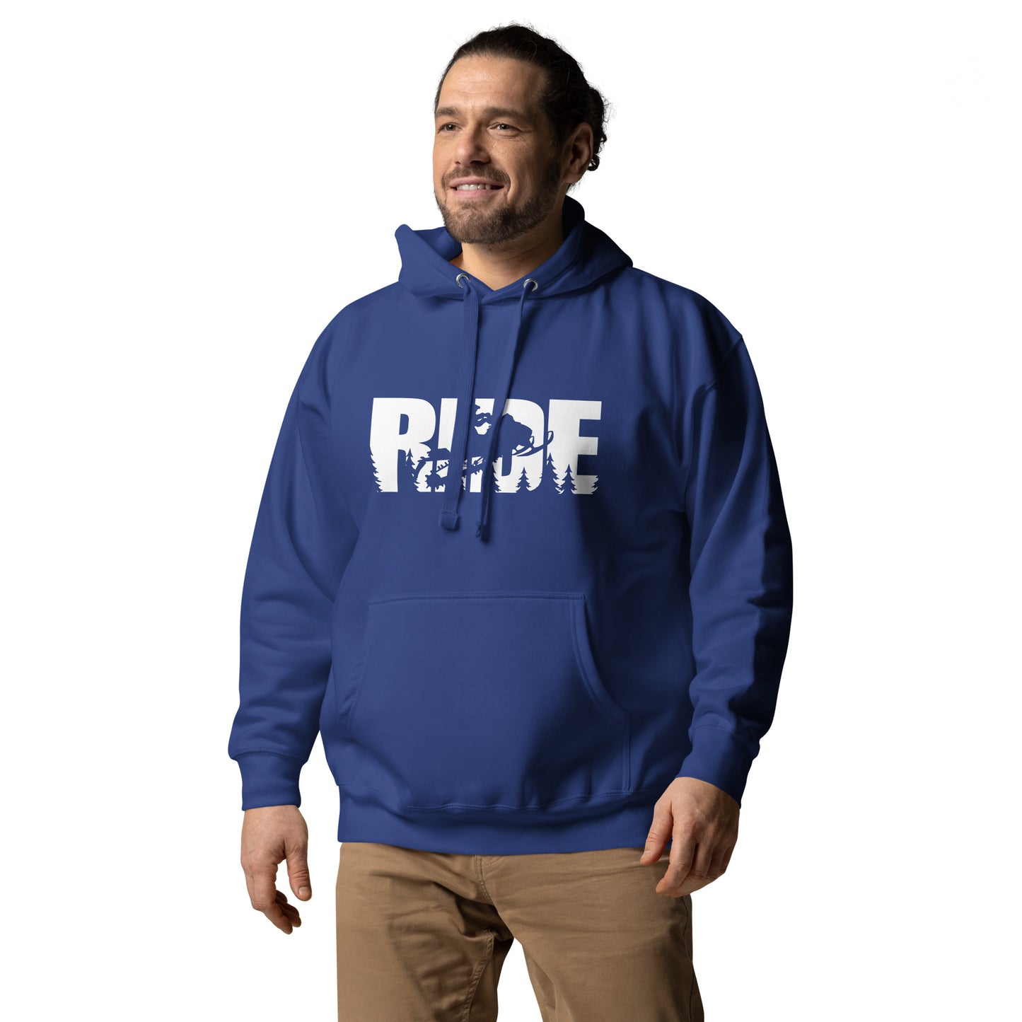 Ride Hoodie white letters