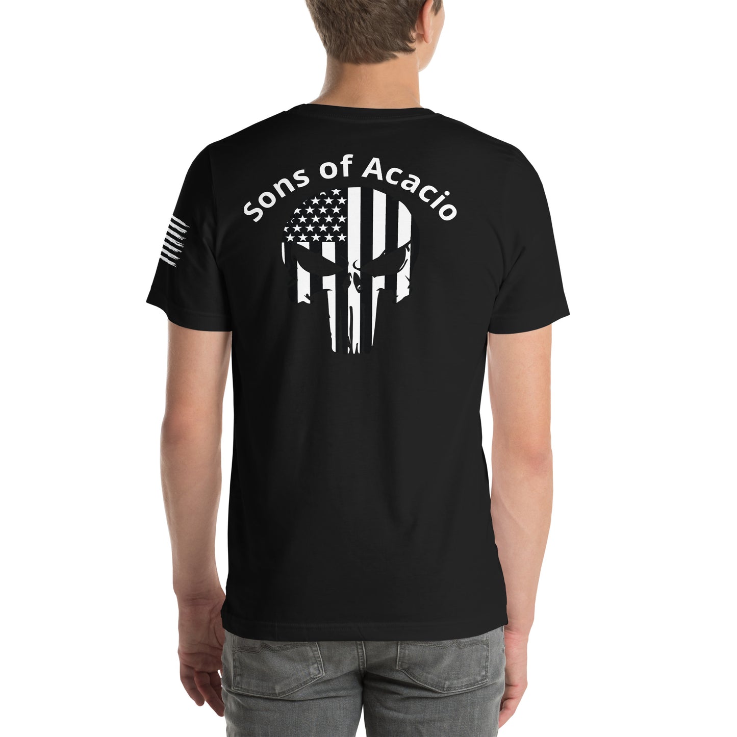 SOA American Flag Skull t-shirt