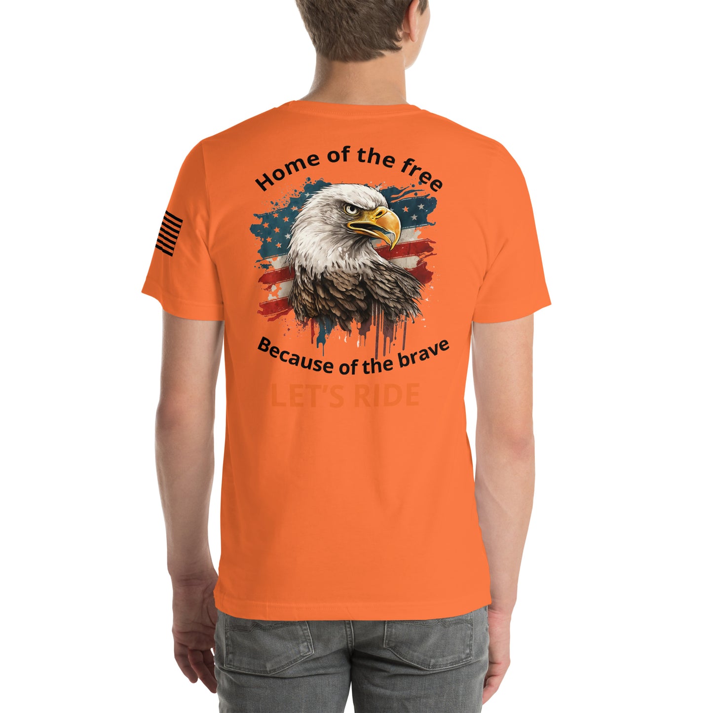 Home of the free light t-shirt