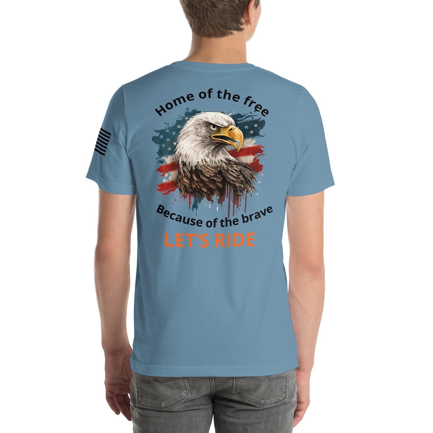 Home of the free light t-shirt