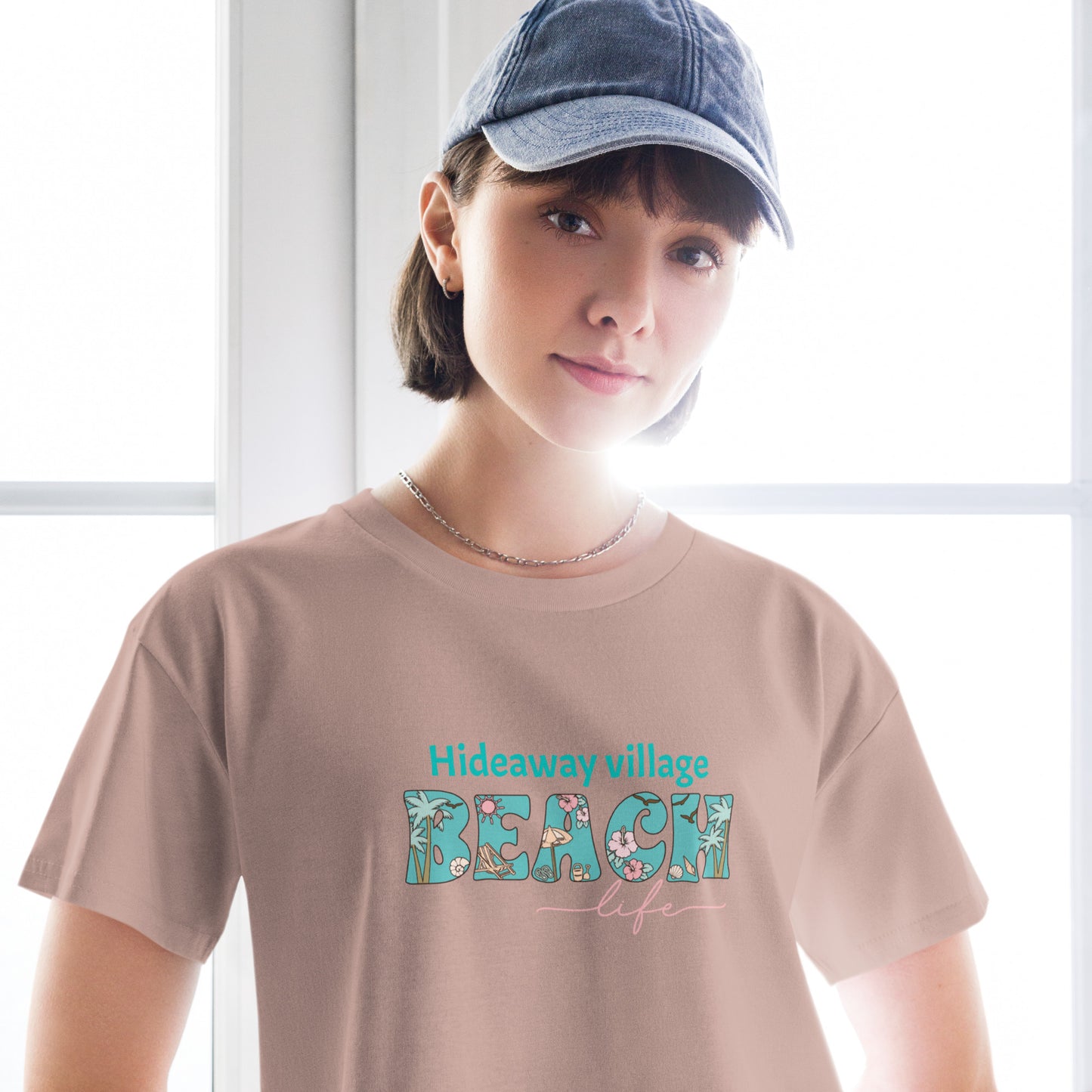 Hideaway Village Beach Life crop top