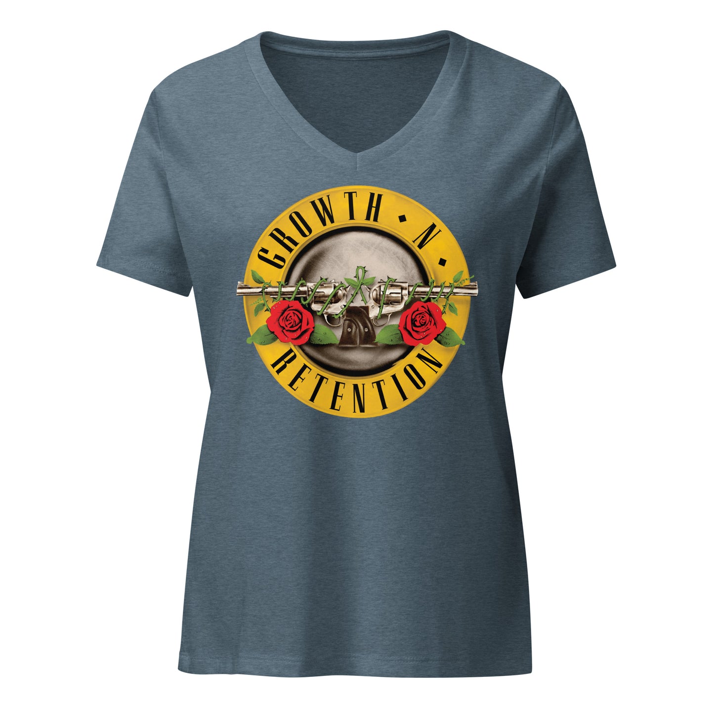 Growth n Retention women’s v-neck t-shirt