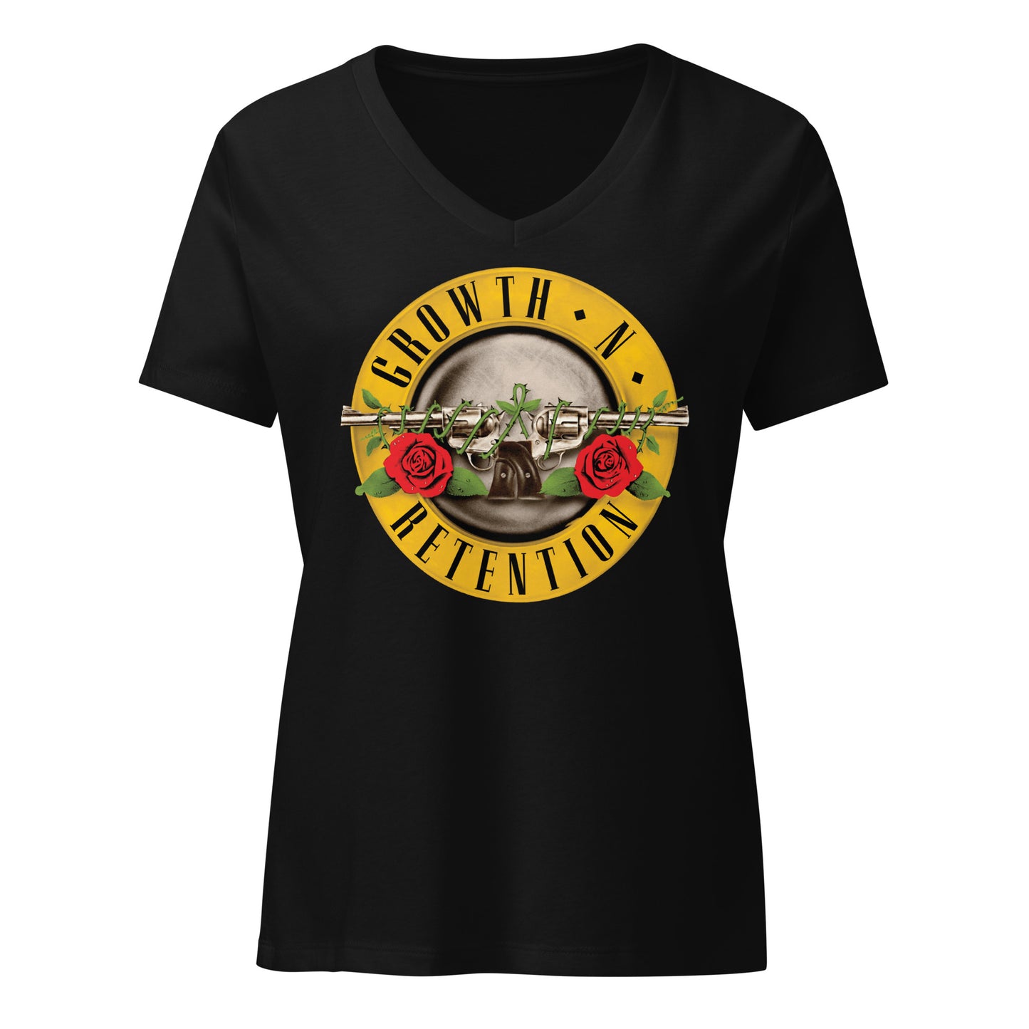 Growth n Retention women’s v-neck t-shirt