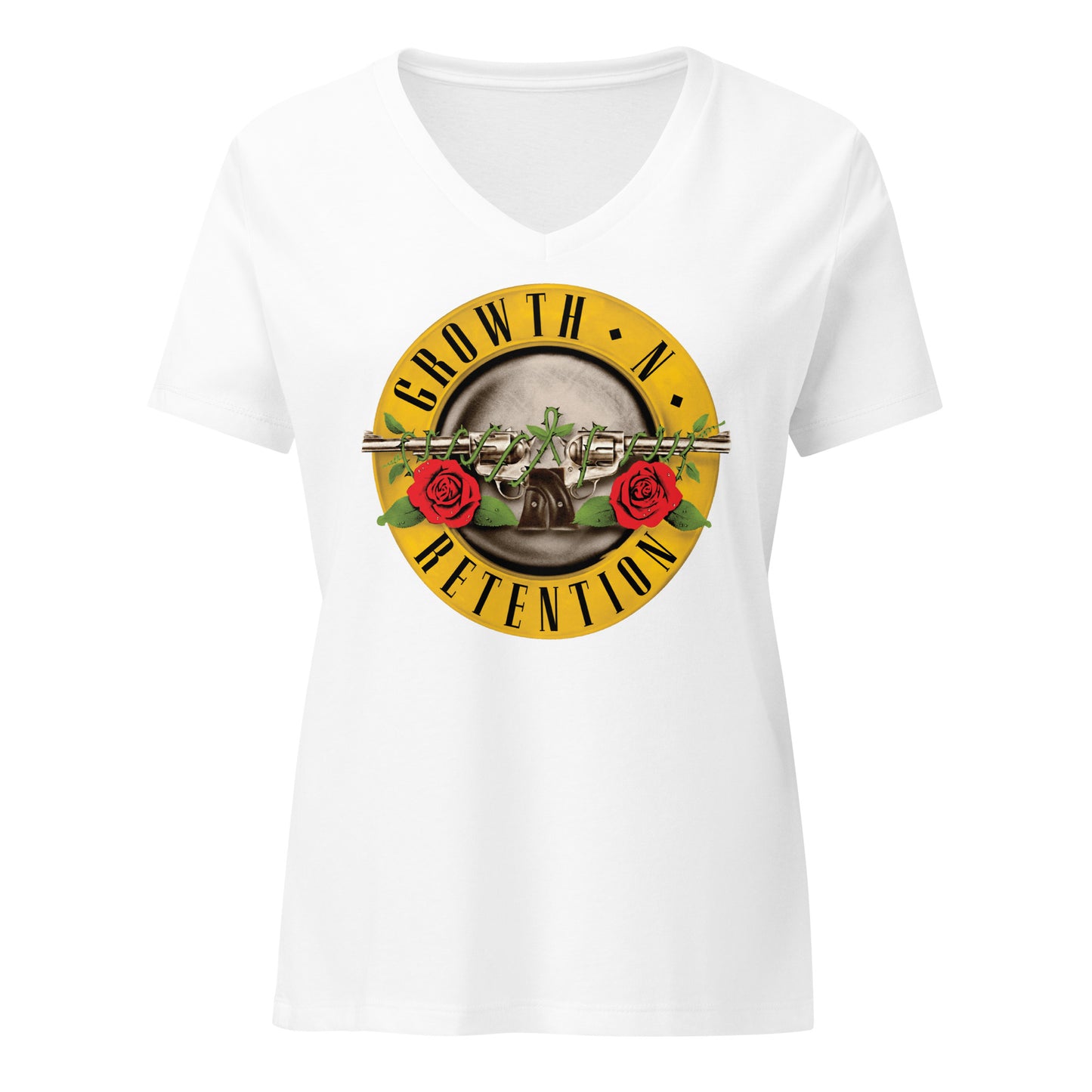 Growth n Retention women’s v-neck t-shirt