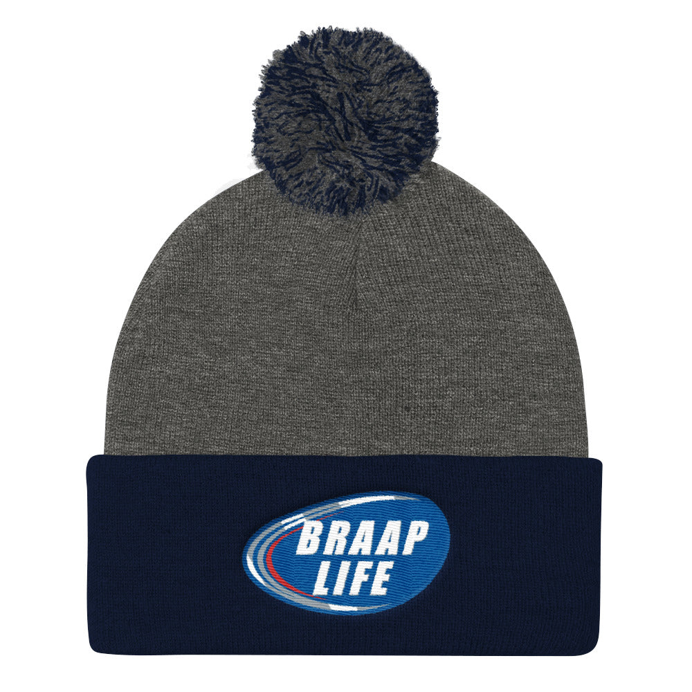 Pom Pom Knit Cap