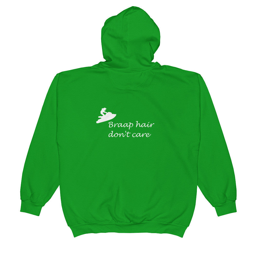 braap hair jetski Zip Hoodie