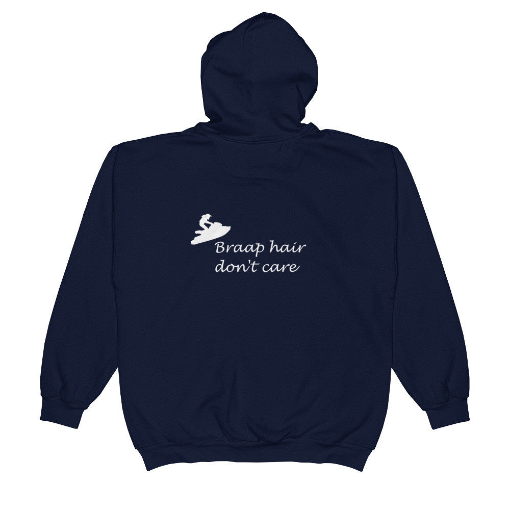 braap hair jetski Zip Hoodie