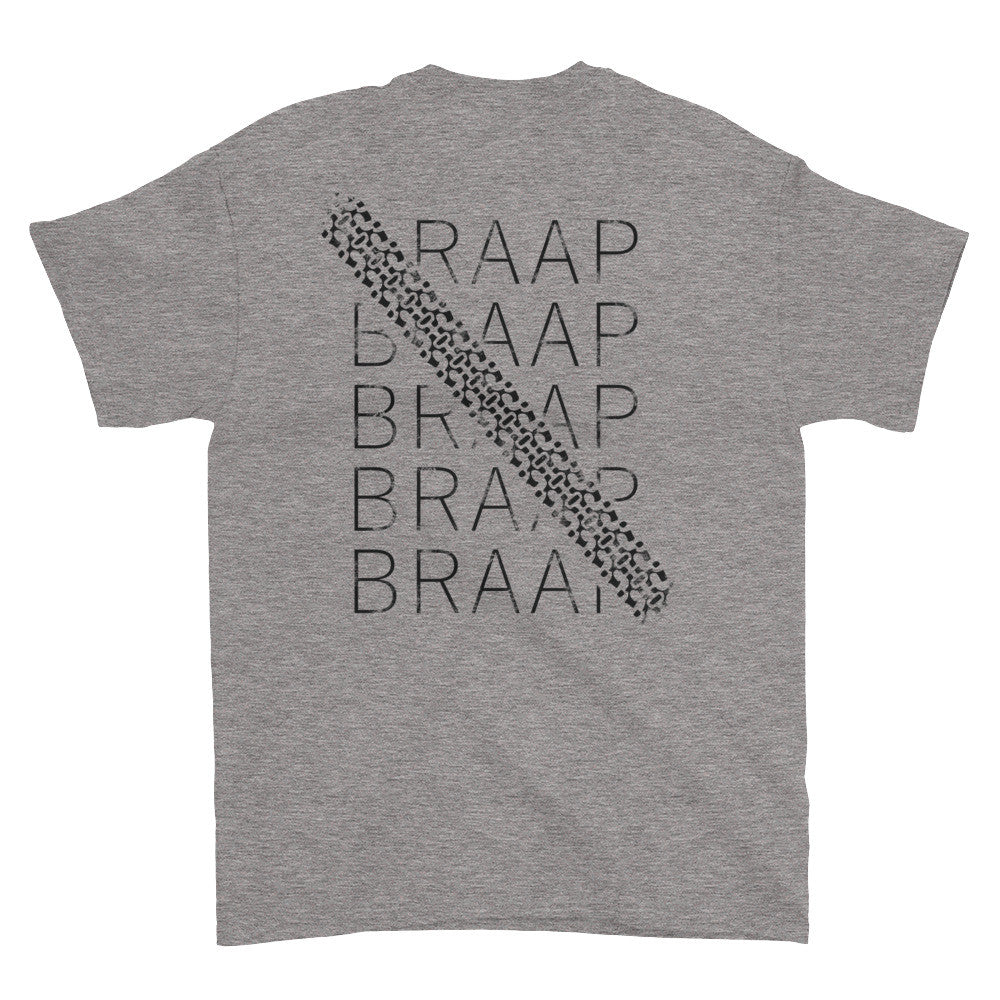 Short sleeve t-shirt (with braap braap braap on back)