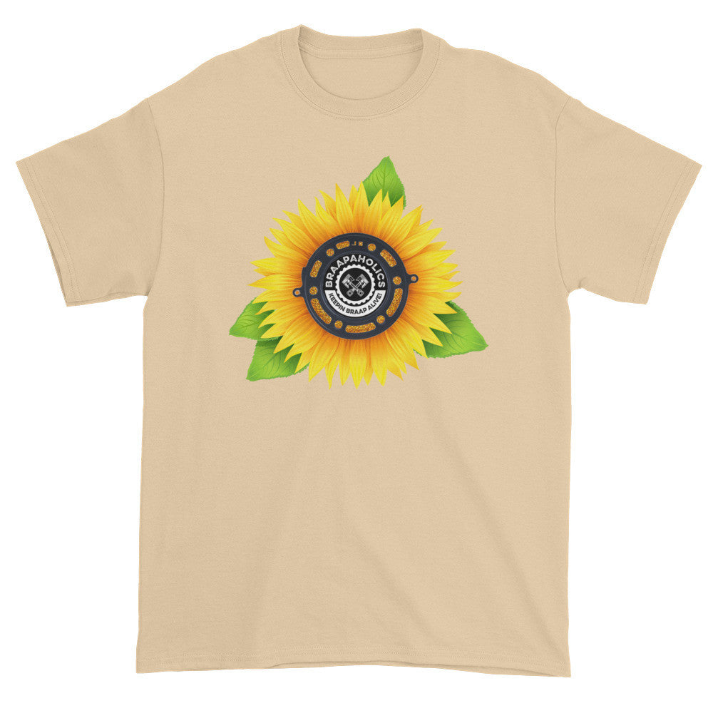 Short sleeve t-shirt. Sunflower