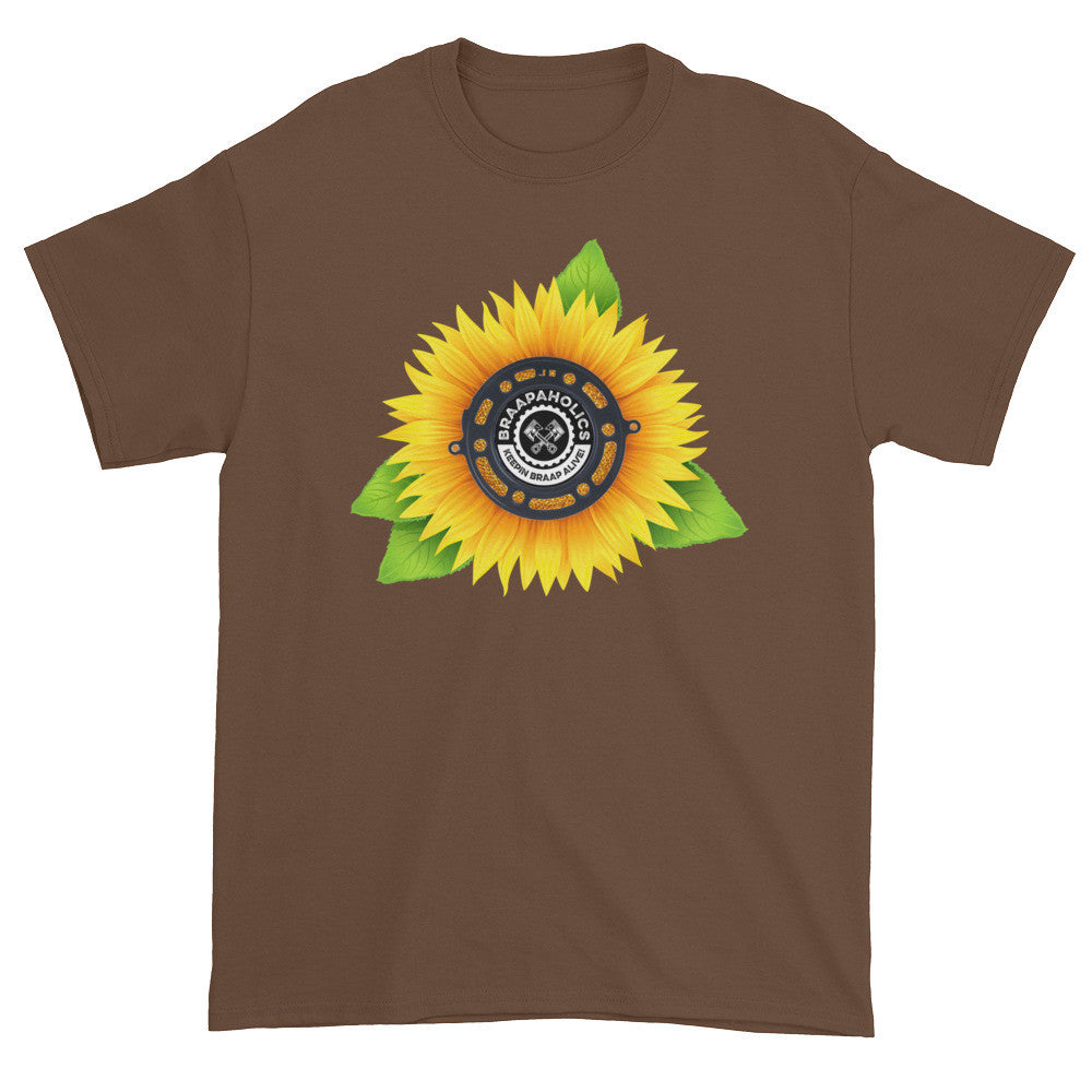Short sleeve t-shirt. Sunflower