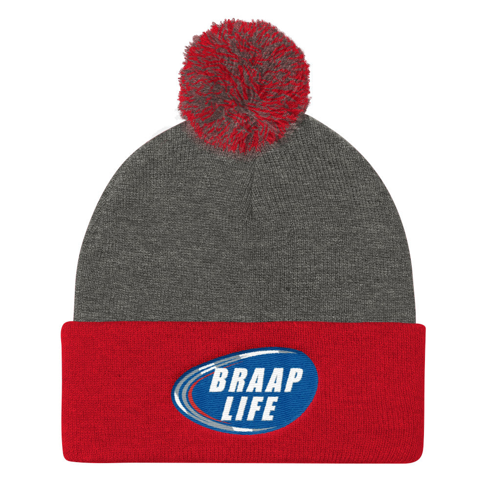 Pom Pom Knit Cap
