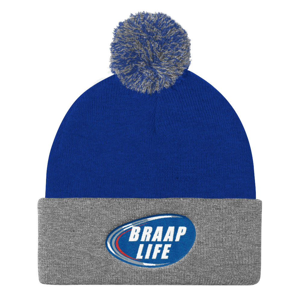 Pom Pom Knit Cap