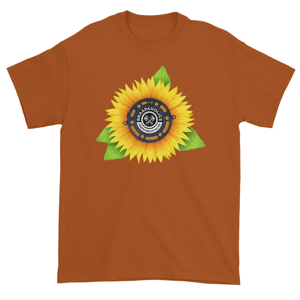 Short sleeve t-shirt. Sunflower