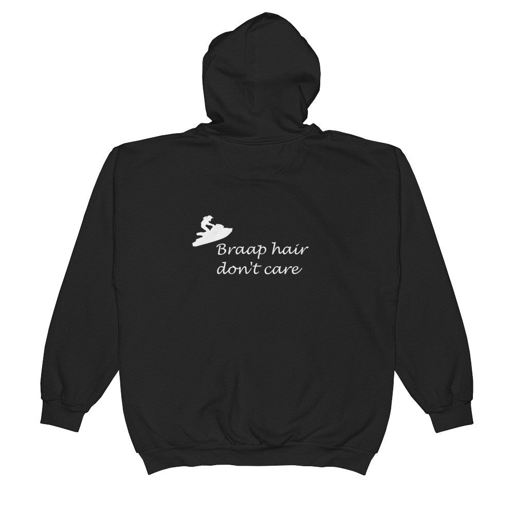 braap hair jetski Zip Hoodie