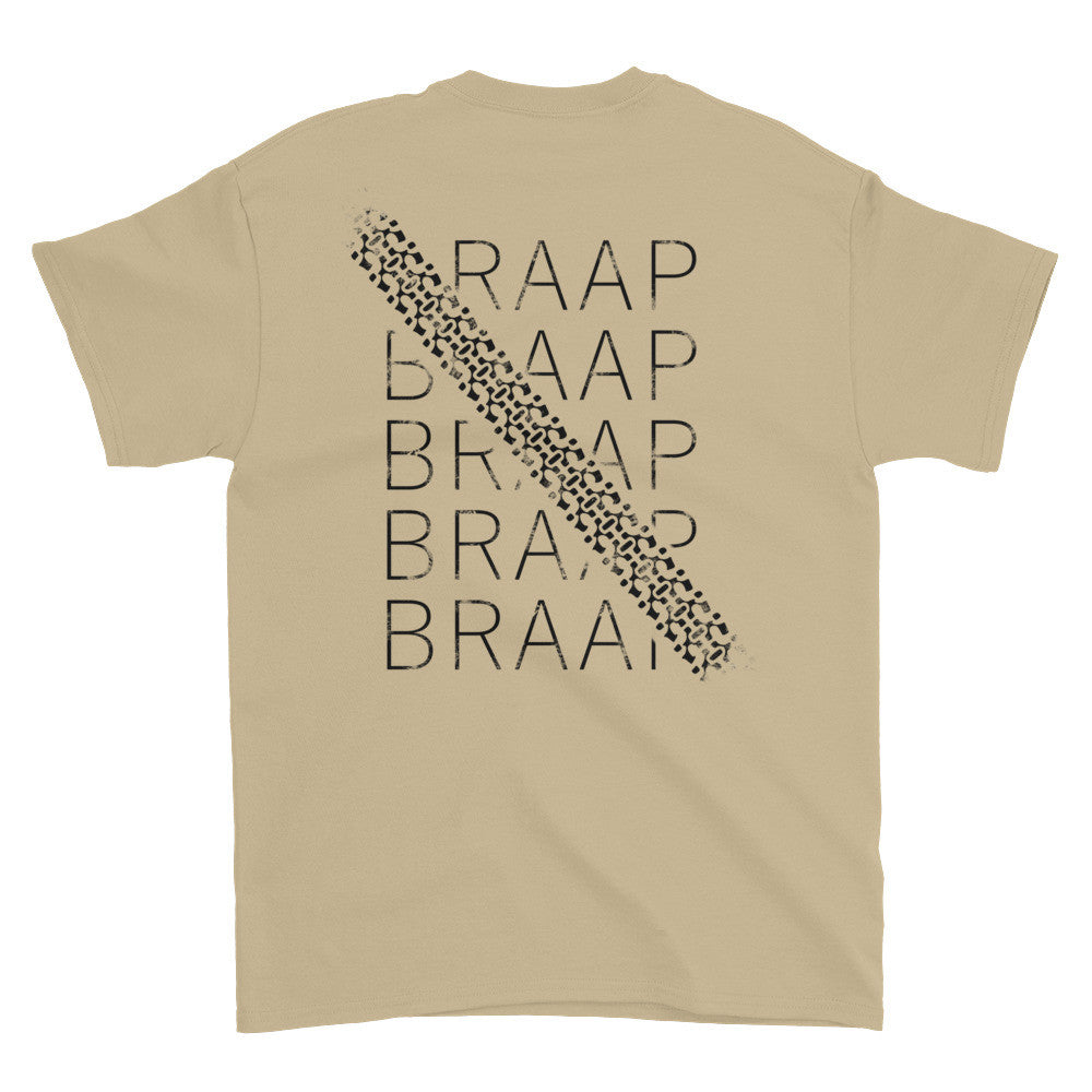 Short sleeve t-shirt (with braap braap braap on back)