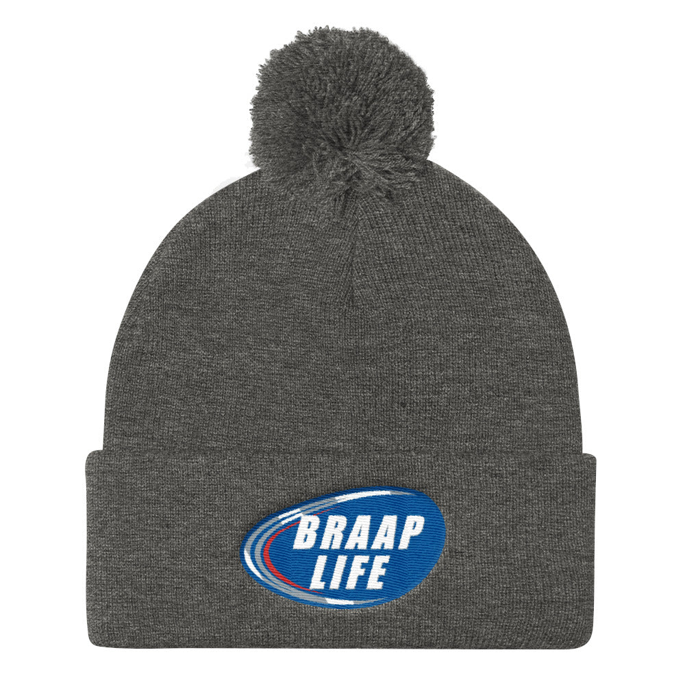Pom Pom Knit Cap