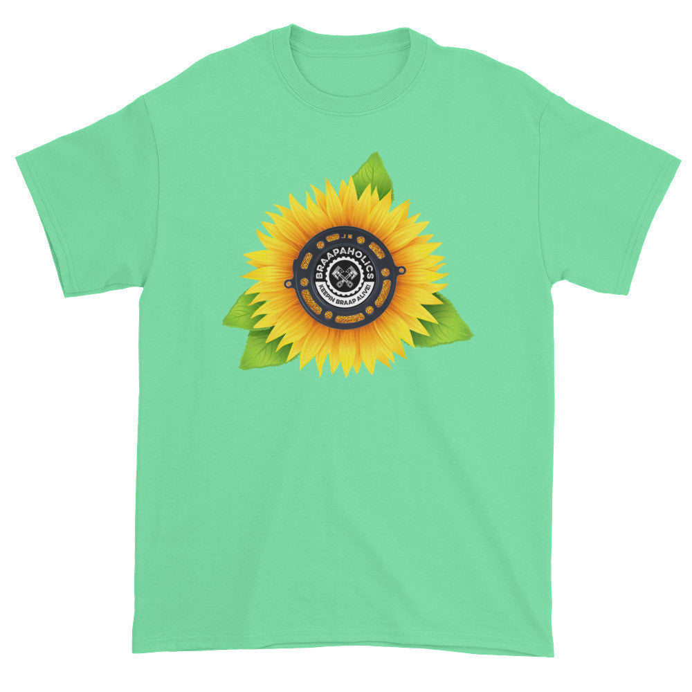Short sleeve t-shirt. Sunflower