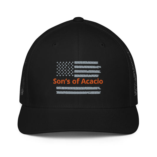 SOA Flag flex fit trucker cap