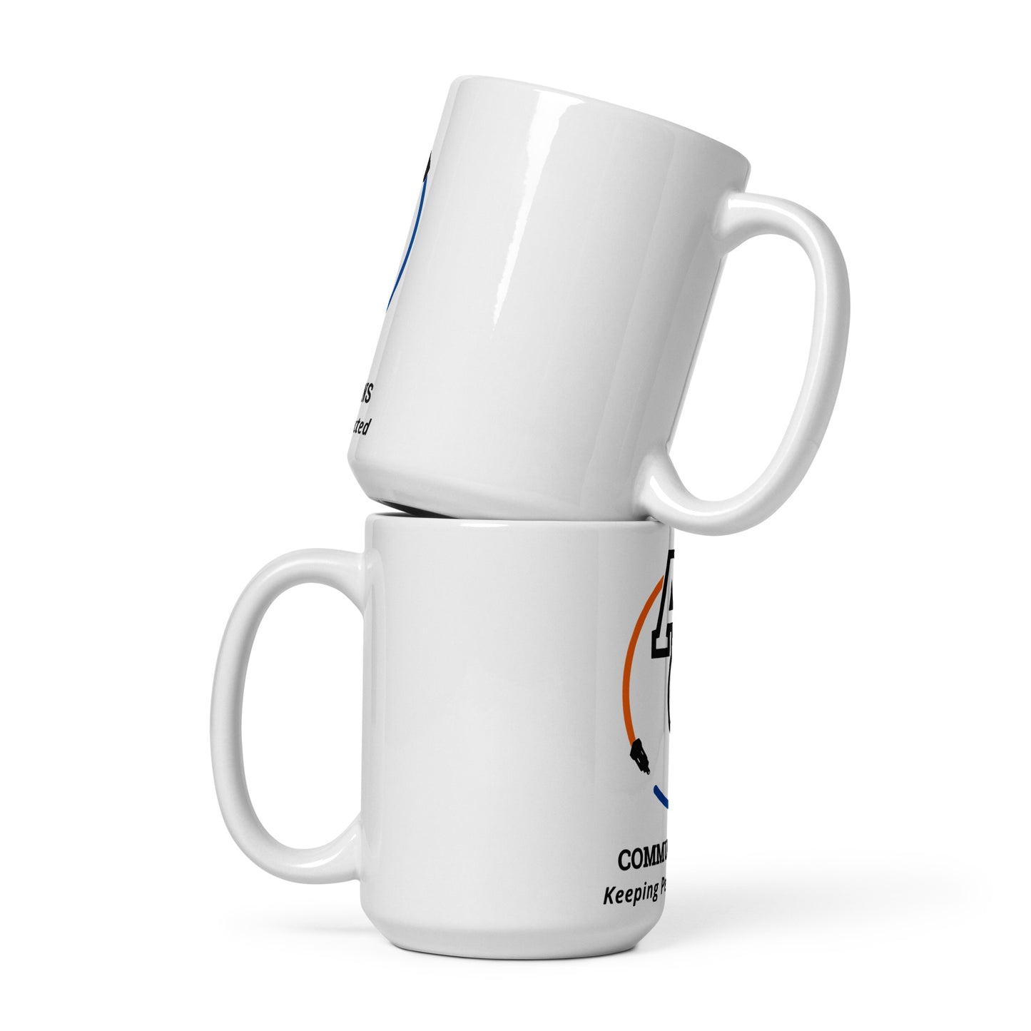 ACJ White glossy mug