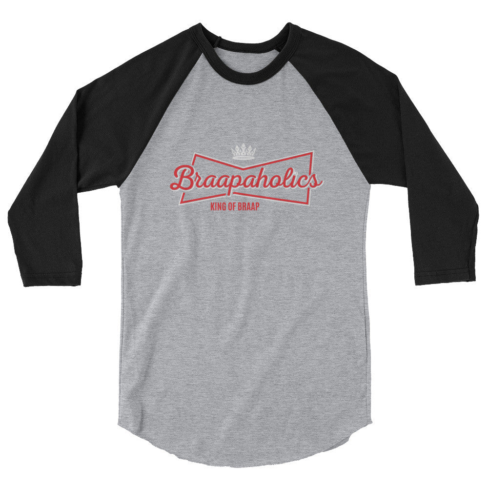 Beer braap 3/4 sleeve raglan shirt