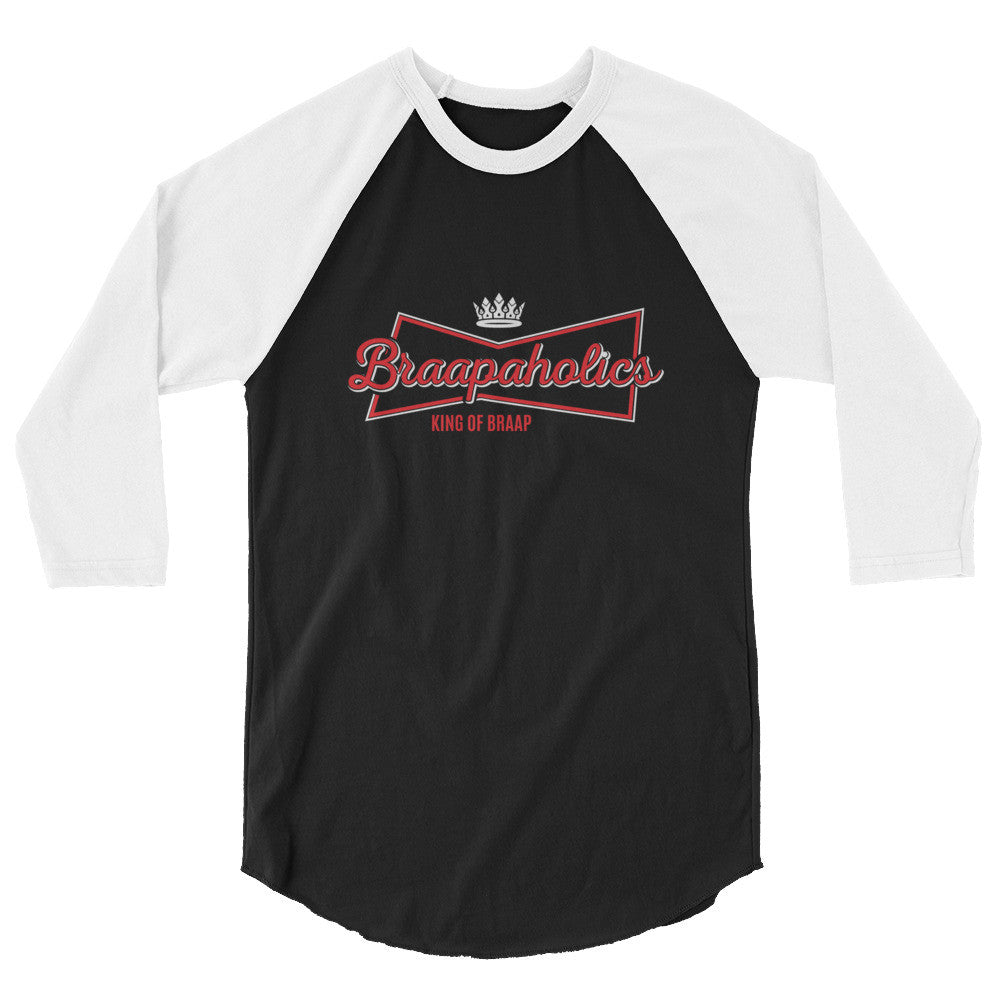 Beer braap 3/4 sleeve raglan shirt