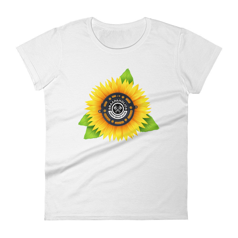 Women's short sleeve sunflower T-shirt