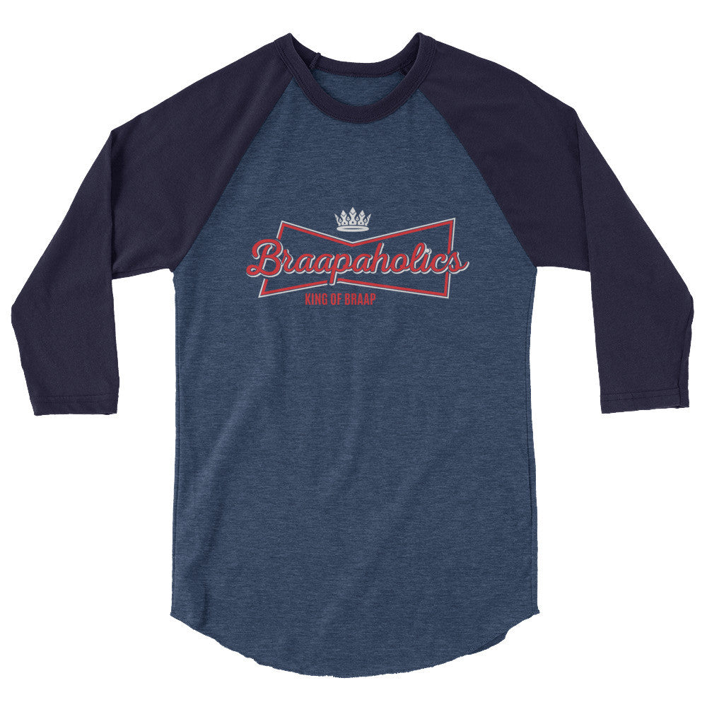 Beer braap 3/4 sleeve raglan shirt