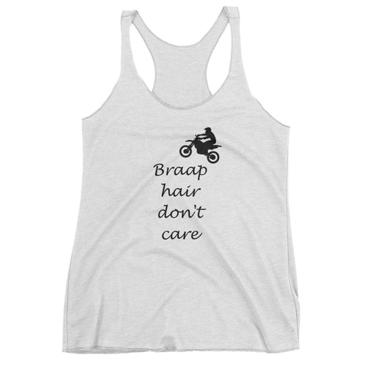 Women's dirt bike braap hair tank top